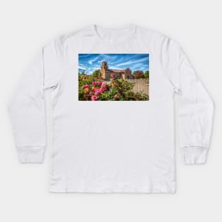 The Santuario de Nuestra Señora de Guadalupe Santa Fe New Mexico Kids Long Sleeve T-Shirt